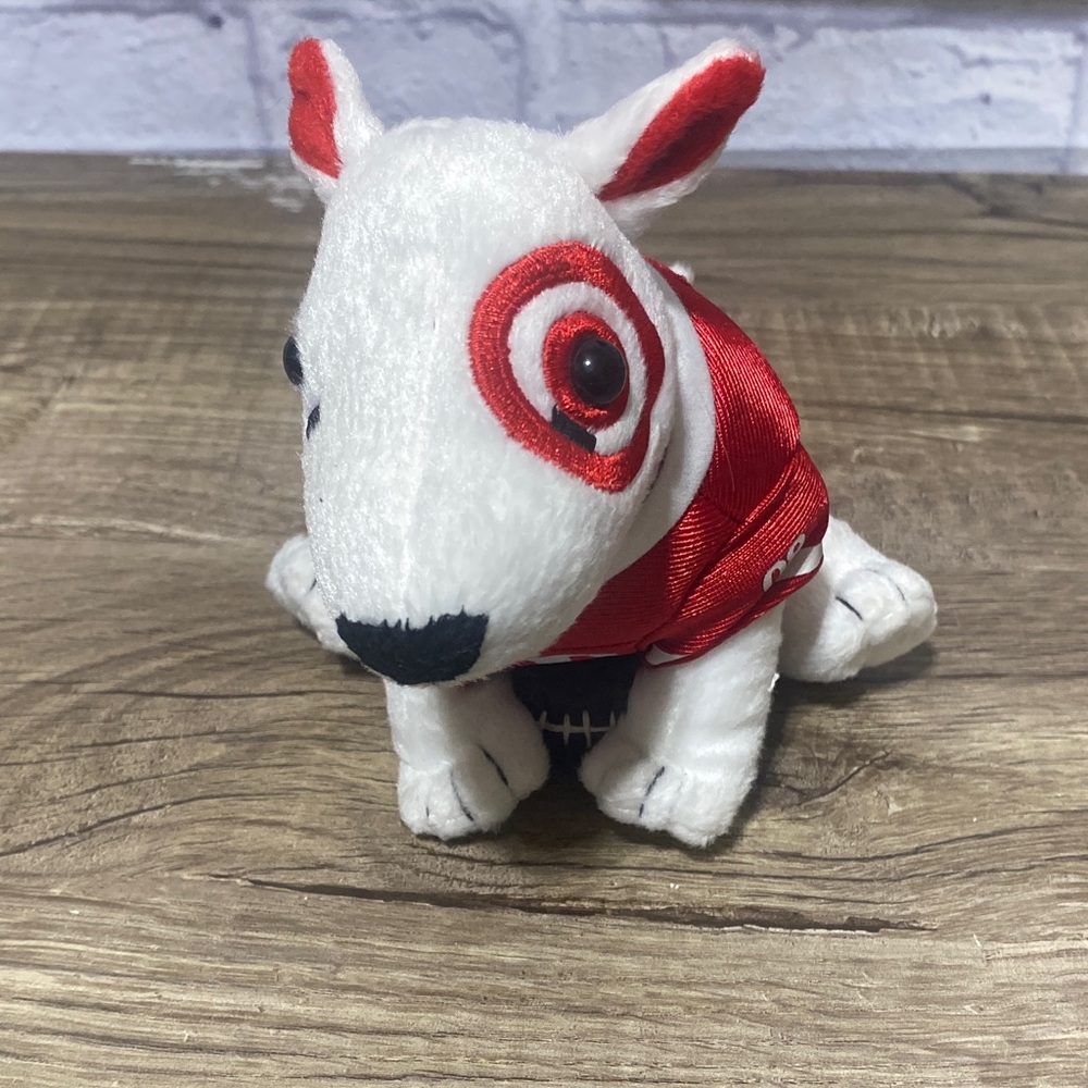 Target American football White and Red Plush Dog Toy
